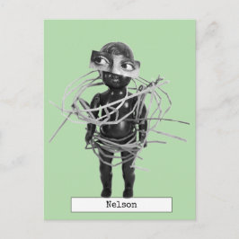 Coola Art Doll-vykort Vykort