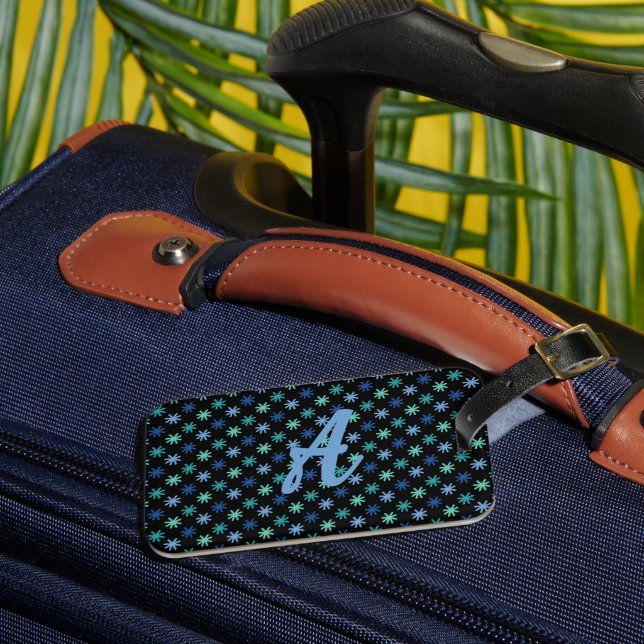 Coola AsteriskS Ocean Färg Anpassa resagemärkning Bagagebricka (Framsida Insitu 3)