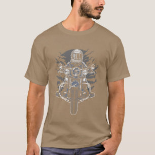 Coola Astronaut Biker Motorcykel T Shirt