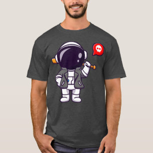 Coola astronaut med Baseball Fladdermus och Jacka T Shirt
