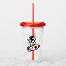 Coola Astronaut på raketen