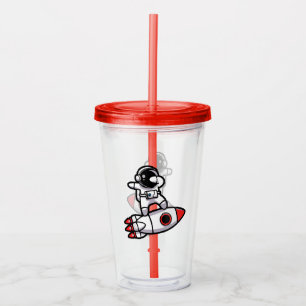 Coola Astronaut på raketen Take Away Mugg