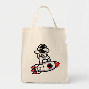 Coola Astronaut på raketen Tygkasse