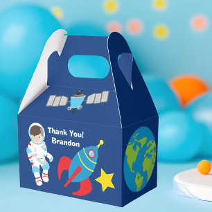 Coola Astronaut Rymden Födelsedagsfest Presentaskar