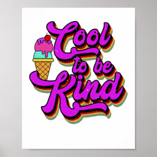 Coola att vara vänlig - Vintagen Retro Summer för Poster