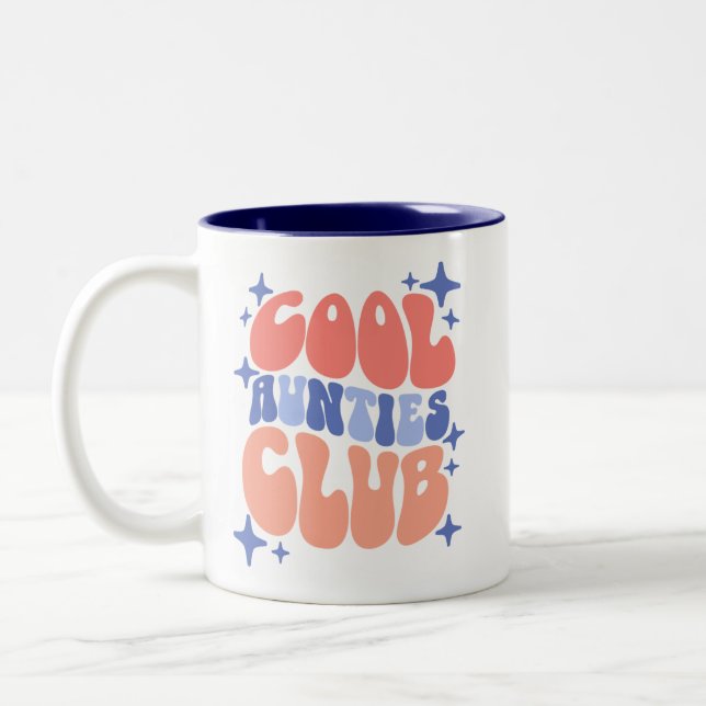 Coola Aunties Klubb Mugg Gift for Best Moster (Vänster)