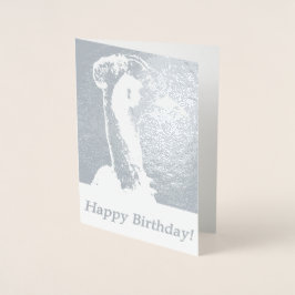 Coola Australian Emu Birthday Card Folierat Kort