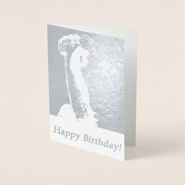 Coola Australian Emu Birthday Card Folierat Kort (Framsida)
