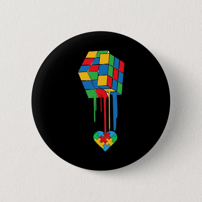 Coola Autism Awareness Gift Knapp (Framsida)