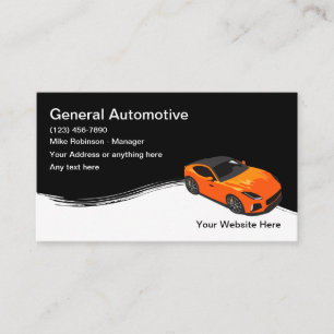 Coola Automotive Affärskort Design Template Visitkort