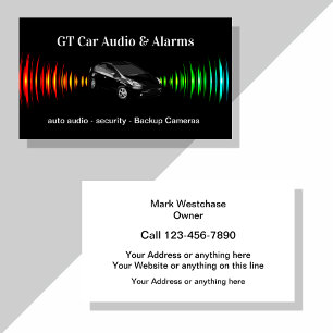 Coola Automotive Car Audio Detalarm om Visitkort