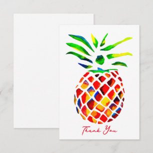 coola av ananas funky anteckningskort