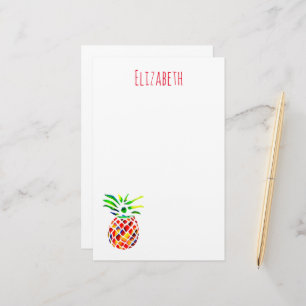 coola av ananas funky brevpapper
