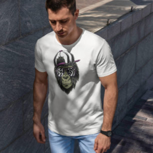 Coola av apa med glas t shirt
