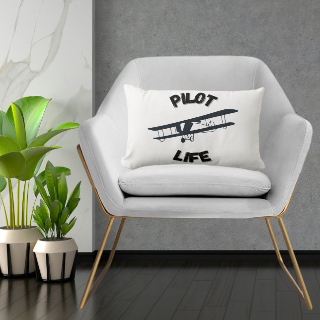 Coola av flygplanet för pilotens livsfallsflygning lumbarkudde (Skapare uppladdad)