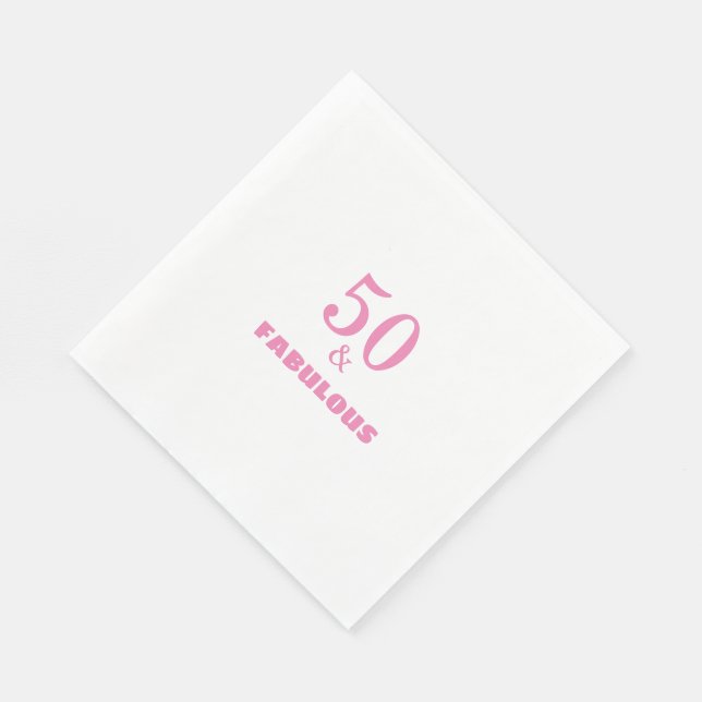 coola av Födelsedagsfest av Rosa Snyggt Pappersservett (Hörn)