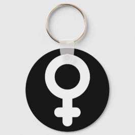 Coola av kvinnlig Gender Symbol Enkel minimalistis Nyckelring