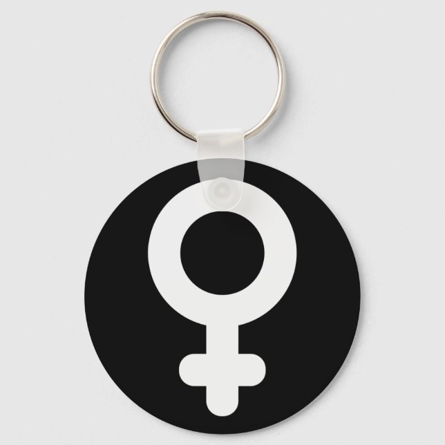 Coola av kvinnlig Gender Symbol Enkel minimalistis Nyckelring (Framsida)