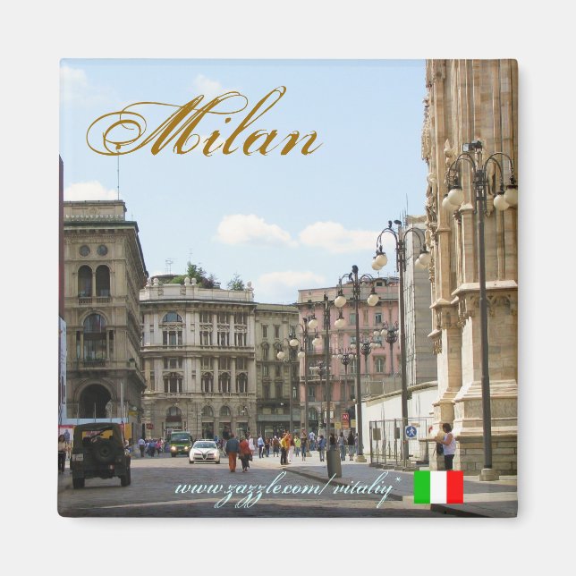 Coola av magnet för Milanos Italien (Framsidan)