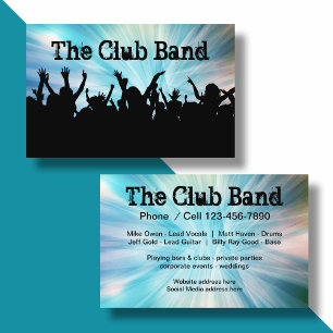 Coola av musikband, Crowd Design Visitkort