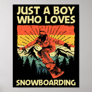 Coola av snöbordsdesign för bojor, småbarn, snurrb poster