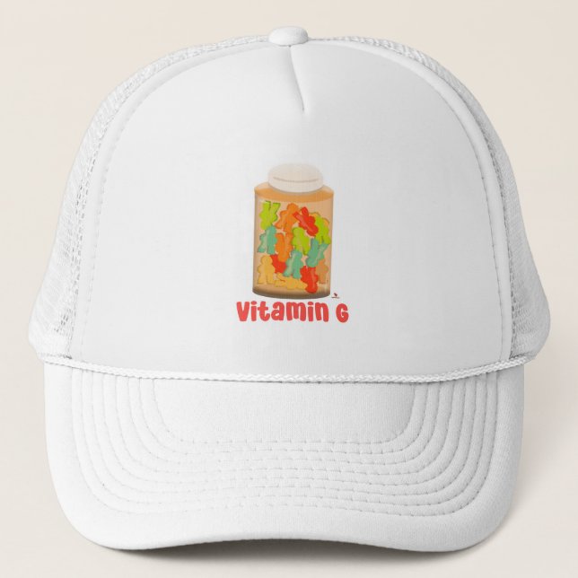Coola av spel på vitamin G Meeple Board Game Gummi Keps (Framsida)