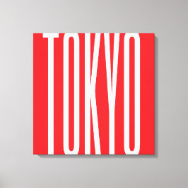Coola av Tokyo Typography-utformning Minimalist Ur Canvastryck