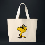 Coola av trävaror jumbo tygkasse<br><div class="desc">Ta en titt på den här toppen söta designen med Woodstock med coola solglasögon.</div>