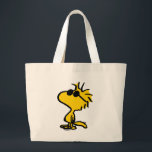 Coola av trävaror jumbo tygkasse<br><div class="desc">Ta en titt på den här toppen söta designen med Woodstock med coola solglasögon.</div>