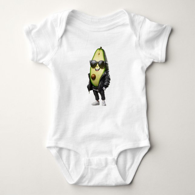 Coola Avocado | Baby Jersey Bodykostym T Shirt (Framsida)