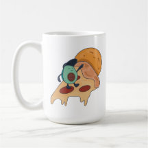 Coola Avocado Surfing på ett segment av Pizza