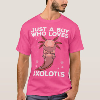 Coola Axolotl Art För manar Boys Mexikanska fisksa T Shirt