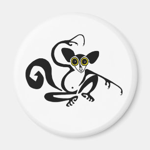 Coola AYE-AYE - Konstig av vilda djur - Primat - L Magnet