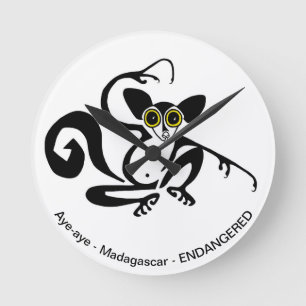 Coola AYE-AYE - Wildlife - Primate - lemur Rund Klocka