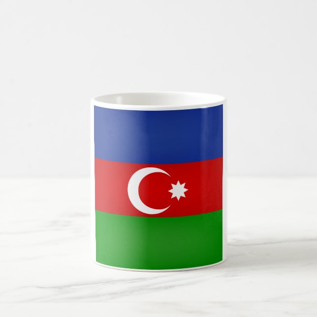 Coola Azerbajdzjan Flagga Kaffemugg (Center)