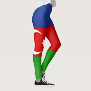 Coola Azerbajdzjan Flagga Mode Leggings