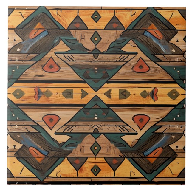 Coola Aztec faux wood Kakelplatta (Framsidan)