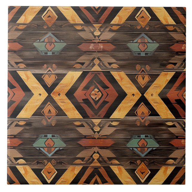 Coola Aztec faux wood Kakelplatta (Framsidan)