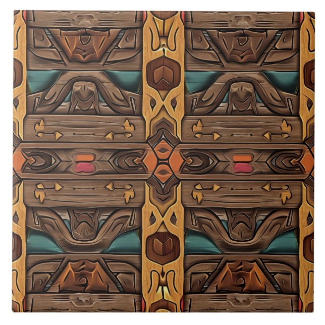 Coola Aztec faux wood Kakelplatta (Framsidan)