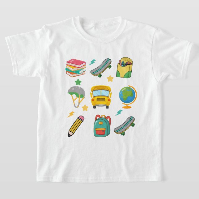 Coola Back to school boys Shirt | Boys School Shir T (Laydown)