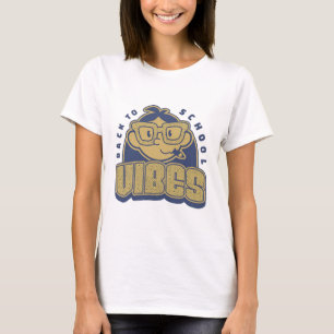 Coola Back to school Vibes Tecknad Art T Shirt
