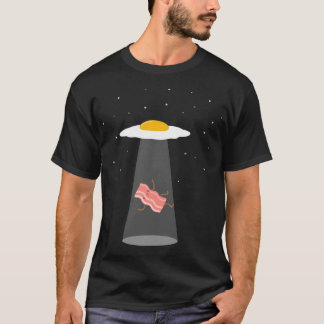 Coola Bacon och ägg Ufo T Shirt