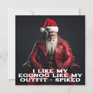 Coola Badass Santa - spikat taggspikat konfekt Julkort