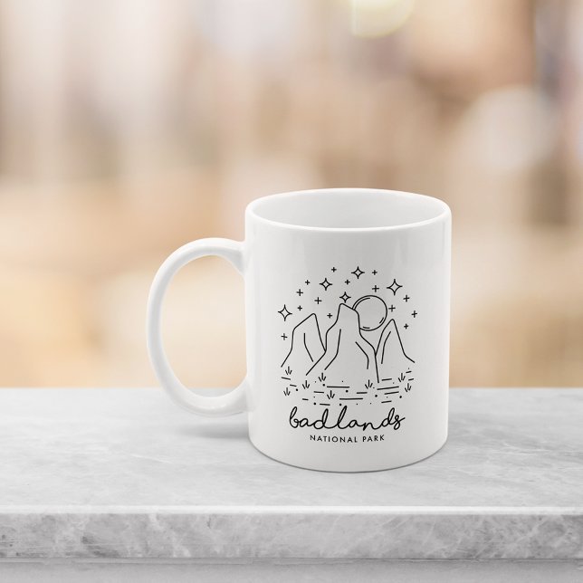 Coola Badlands nationalpark Souvenir Kaffemugg (Skapare uppladdad)