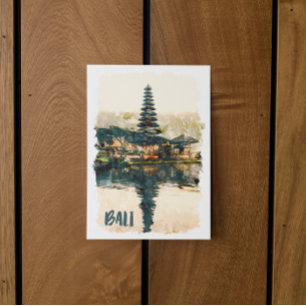 Coola Bali Indonesia Asia Ulun Danu Beratan Temple Vykort