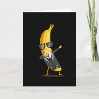 Coola Banana med Kostym - Dab Funny Dancing Fruit Kort