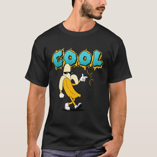 Coola Banana Tecknad - Lusnota T-Shirt Des (Framsida)