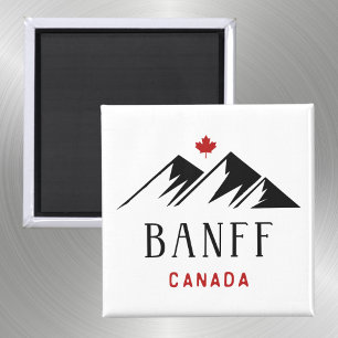 Coola Banff Canada Mountains Maple Löv Light-Färg Magnet
