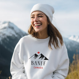 Coola Banff Canada Mountains Maple Löv Light-Färg T Shirt