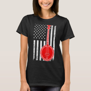 Coola Banjo För manar Women Kids Bluefe Banjo Play T Shirt